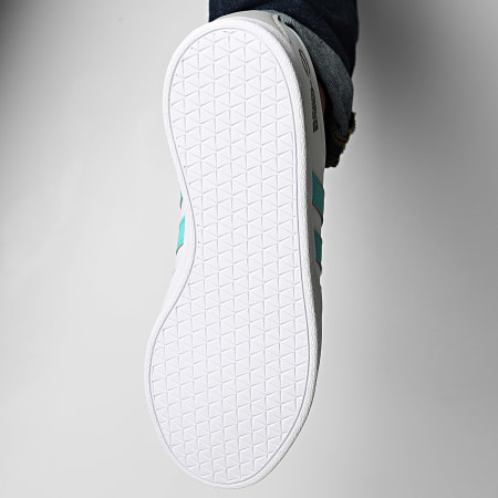 Adidas Sportswear - Baskets VL Court Mer JR1069 Footwear White Semi Mint Rush Core Black