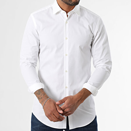 HUGO - Chemise Manches Longues Slim Jenno 50289499 Blanc