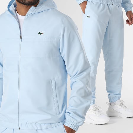 Lacoste Ensemble De Survetement Logo Crocodile Bleu Clair
