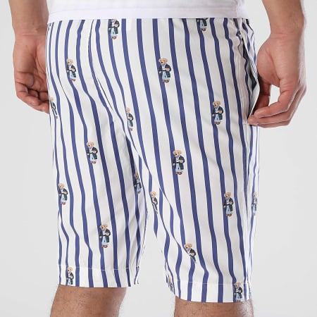 Polo Ralph Lauren - Short Jogging Polo Bear Blanc Bleu Marine