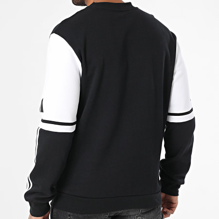 Adidas Sportswear - Sweat Crewneck A Bandes SQ25 JE2780 Noir Blanc
