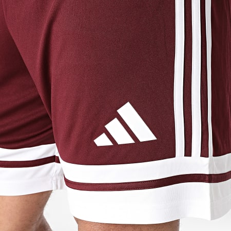 Adidas Sportswear - Short Jogging A Bandes Squa25 JC8677 Bordeaux