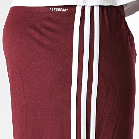 Adidas Sportswear - Short Jogging A Bandes Squa25 JC8677 Bordeaux
