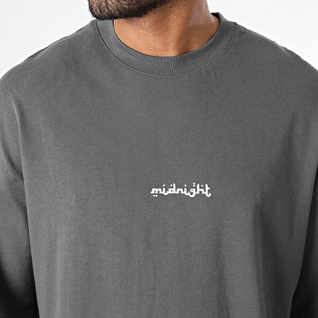 Ikao - Tee Shirt Oversize 139 Gris Anthracite