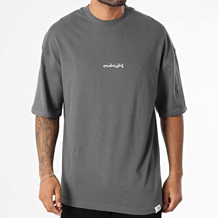 Ikao - Tee Shirt Oversize 139 Gris Anthracite