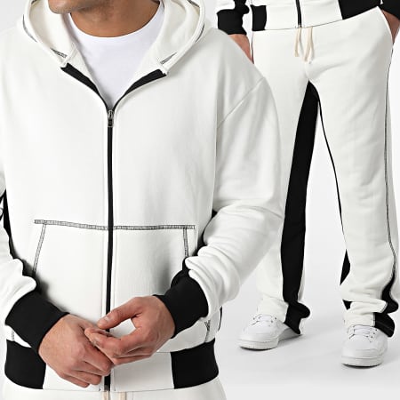 KZR - Ensemble De Survetement Blanc Noir