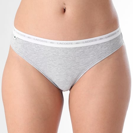 Lacoste - Set van 3 Klassieke Damestongs Zwart Grijs Heide Wit