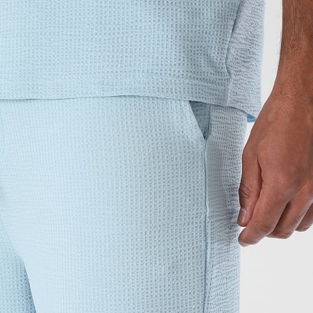 LBO - Pantalón Ancho Texturizado 3769 Azul Claro