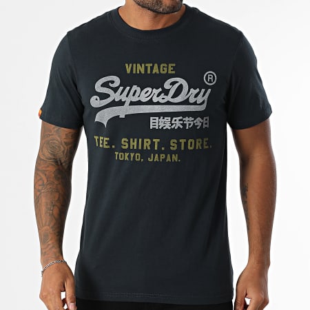 Superdry - Camiseta VL Heritage Relaxed M1012212A Negro