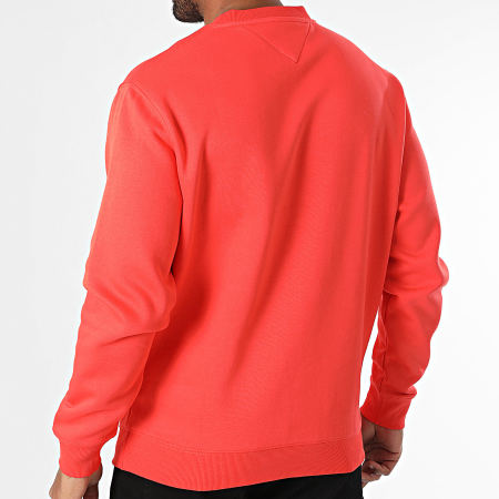 Tommy Jeans - Sweat Crewneck Flag 0741 Rouge