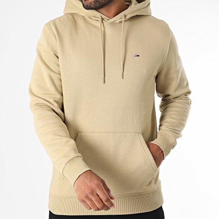 Tommy Jeans - Sweat Capuche Flag 0742 Beige