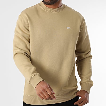 Tommy Jeans - Sweat Crewneck Flag Fleece 0741 Beige