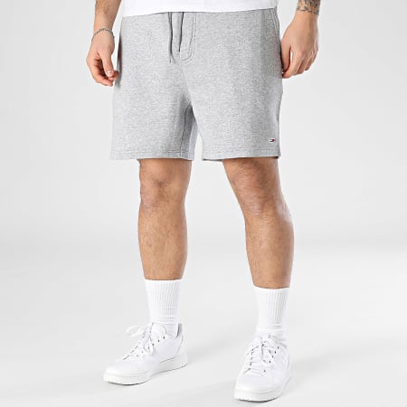 Tommy Jeans - Short Jogging Flag Beach 1931 Gris Chiné