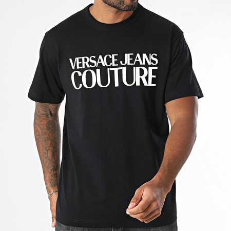 Tシャツ・カットソー VERSACE JEANS SS25 (78GAHE05 CJ00E283) Versace Jeans Couture - Maglietta Logo Patent 78GAHE05-CJ00E