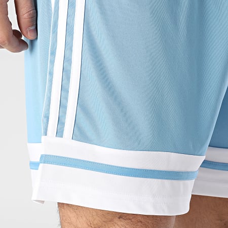Adidas Sportswear - Short Jogging Squa 25 JH3407 Bleu Clair Blanc
