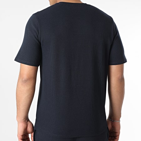 BOSS - Ensemble Tee Shirt Et Short Jogging Waffle 50535891 50535884 Bleu Marine