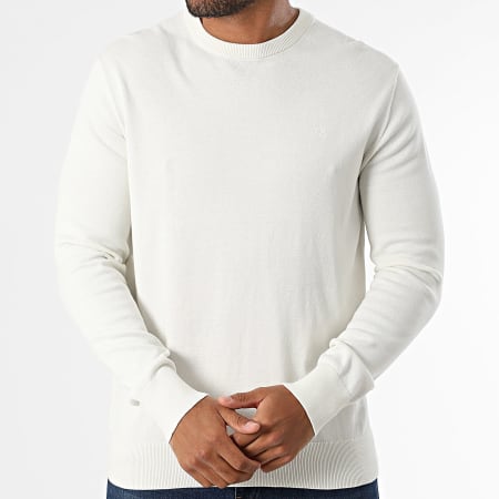Calvin Klein - Pull LV040LM300 Ecru