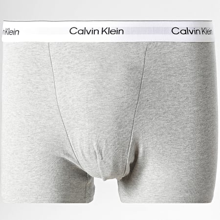 Calvin Klein - Lote De 3 Bóxers NB4286 Blanco Gris Jaspeado Negro