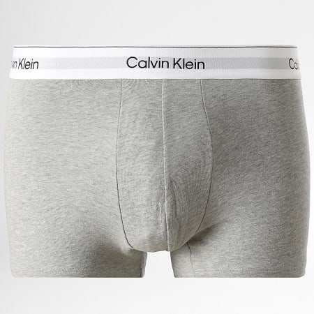Calvin Klein - Lote De 3 Boxers NB4392 Blanco Gris Jaspeado Negro