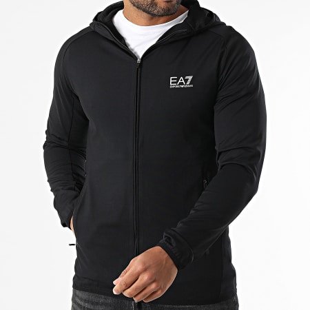 EA7 Emporio Armani - Veste Zippée Capuche 7M000047-AF13534 Noir