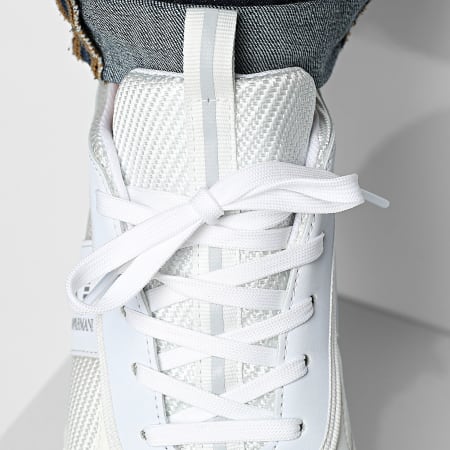 EA7 Emporio Armani - Zapatillas Sneaker X8X185-XR175 Triple Blanco Plata