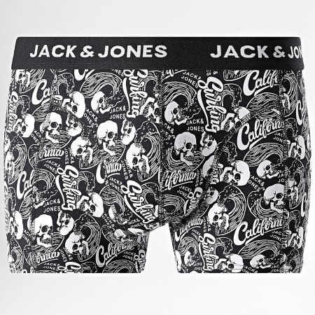 Jack And Jones - Set van 3 Damon Skull Boxers Zwart Grijs Blauw Eend