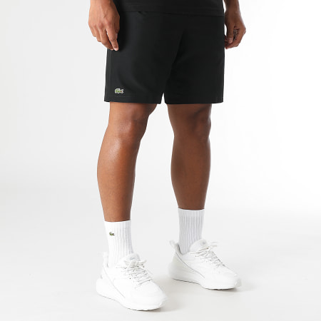 Lacoste - Ensemble Tee Shirt Et Short Jogging Logo Crocodile Noir