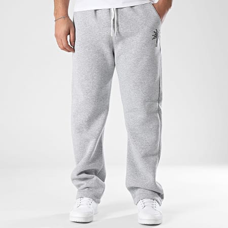 Luxury Lovers - Pantalon Jogging Large Palm LA Noir Gris