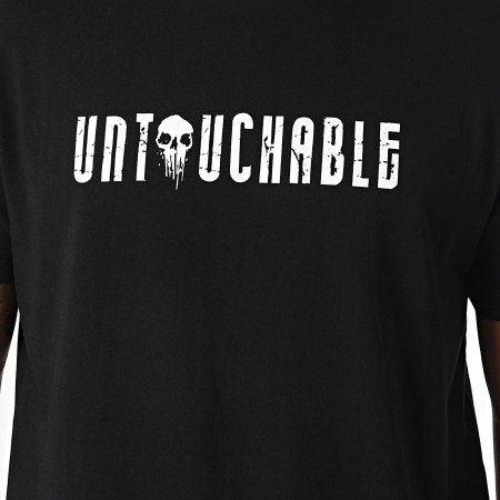 Mac Tyer Untouchable - Tee Shirt Oversize Painted Skull Noir