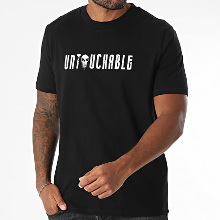 Mac Tyer Untouchable - Tee Shirt Oversize Painted Skull Noir