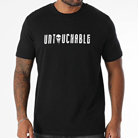 Mac Tyer Untouchable - Tee Shirt Oversize Painted Skull Noir