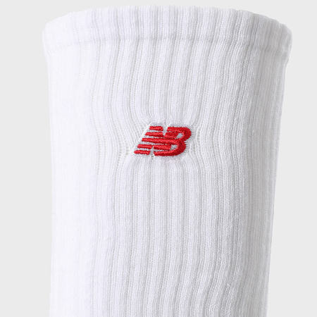 New Balance - Lote de 3 pares de calcetines LAS51263 Blanco