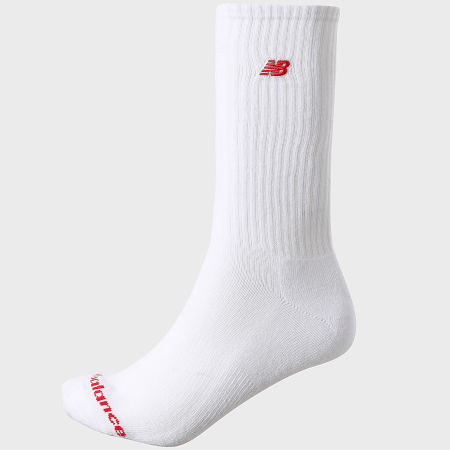New Balance - Lote de 3 pares de calcetines LAS51263 Blanco