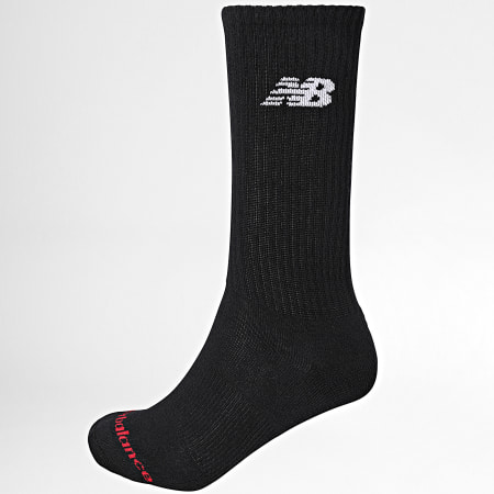 New Balance - Set van 3 paar sokken LAS51293 Wit Grijs Houtskool Zwart