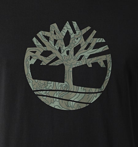 Timberland - Tee Shirt Camo Tree Logo A6DTS Noir