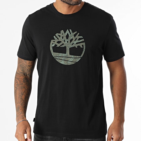 Timberland - Tee Shirt Camo Tree Logo A6DTS Noir
