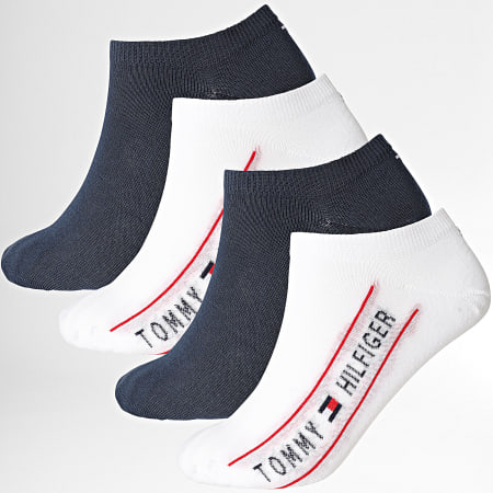Tommy Hilfiger - Lot De 4 Paires De Chaussettes 701235880 Blanc Bleu Marine