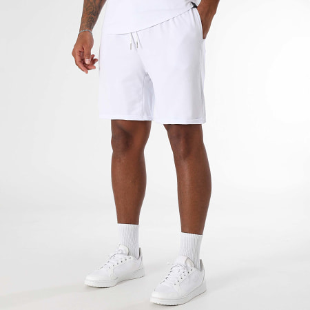 Uniplay - White Tee Shirt and Jogging Shorts Set