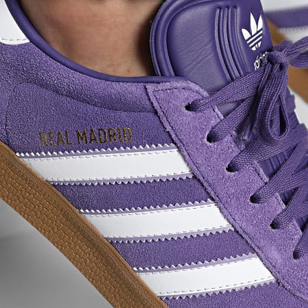 Adidas Originals - Gazelle Terraza Zapatillas Real Madrid JS3041 Púrpura Calzado Blanco Magia Lila