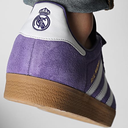 Adidas Originals - Gazelle Terraza Zapatillas Real Madrid JS3041 Púrpura Calzado Blanco Magia Lila