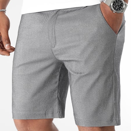 LBO - Lot De 2 Shorts Chino 1890 Gris Chiné Bleu Marine
