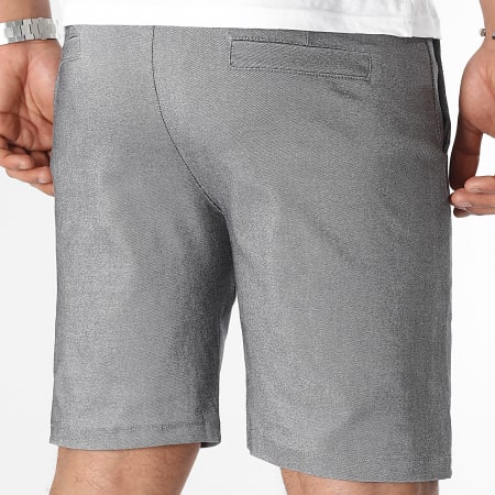 LBO - Lot De 2 Shorts Chino 1890 Gris Chiné Bleu Marine