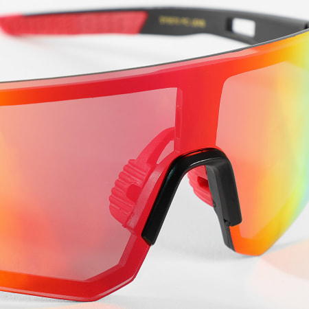 LBO - Lunettes De Soleil Rouge Noir Jaune