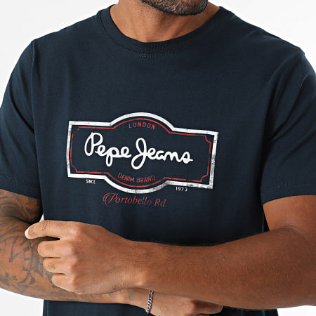 Pepe Jeans - Tee Shirt Daxton PM509786 Bleu Marine