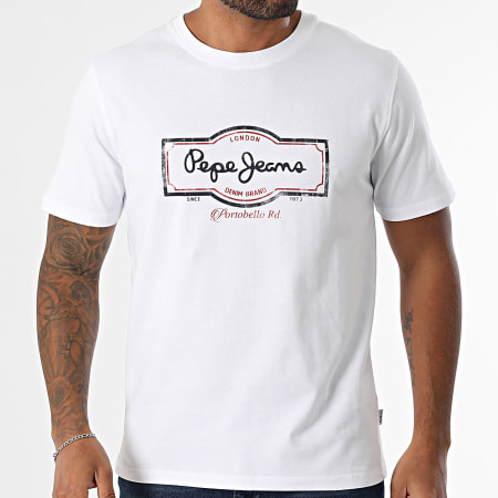 Pepe Jeans - Tee Shirt Daxton PM509786 Blanc