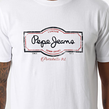 Pepe Jeans - Tee Shirt Daxton PM509786 Blanc