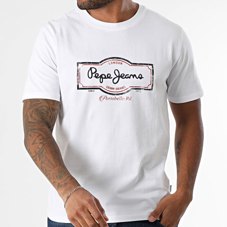 Pepe Jeans - Tee Shirt Daxton PM509786 Blanc