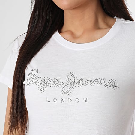 Pepe Jeans - Tee Shirt Femme Ryleigh PL506014 Blanc