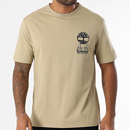 Timberland - Tee Shirt Bold A2K1T Beige Foncé
