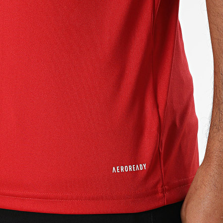 Adidas Sportswear - Tee Shirt A Bandes SQUA25 Jersey JE2601 Rouge Blanc